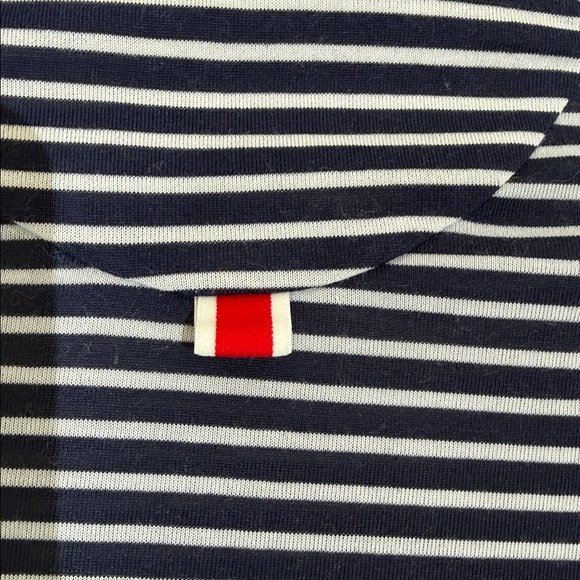 Tracksmith Long Sleeve Tee Size S Navy Gray Stripe Soft Designed For Runners - Picture 5 of 12